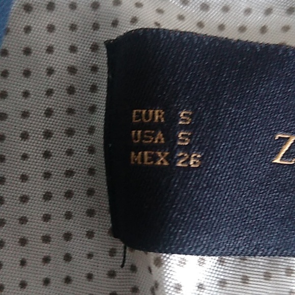 Zara Basic Womens Navy Blue Blazer size Small Single Button like new - Picture 8 of 14